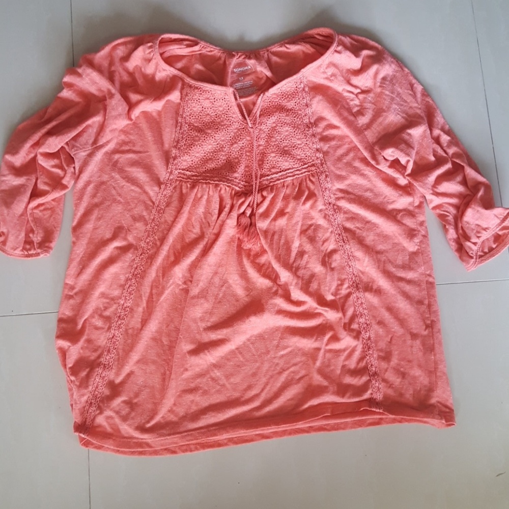 Coral Blouse
